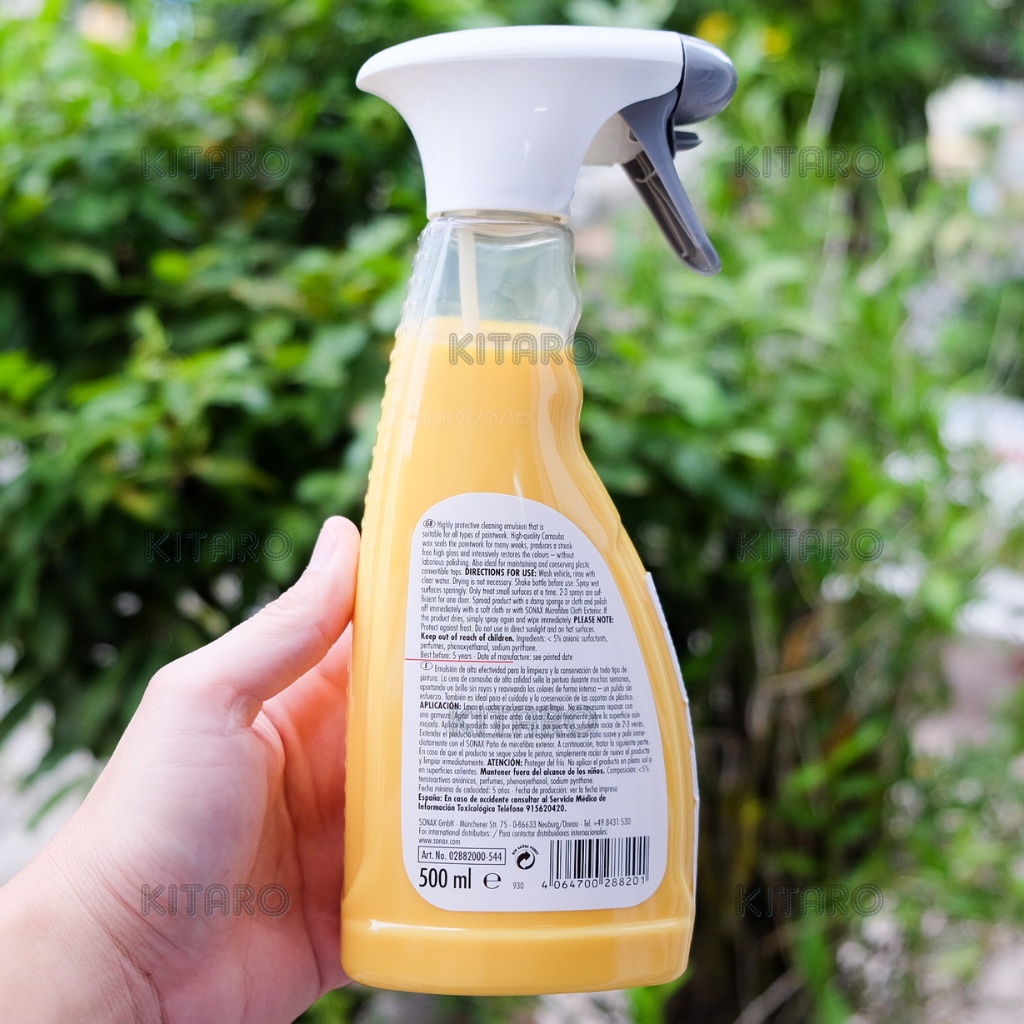 Dưỡng sơn sonax highspeed wax 500ml