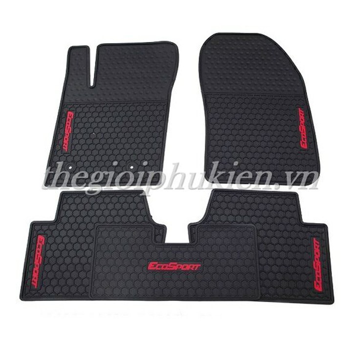 Thảm sàn, lót sàn cao su 3D cho #Ford EcoSport 2017-2020 (hàng cao cấp) -ABF Auto