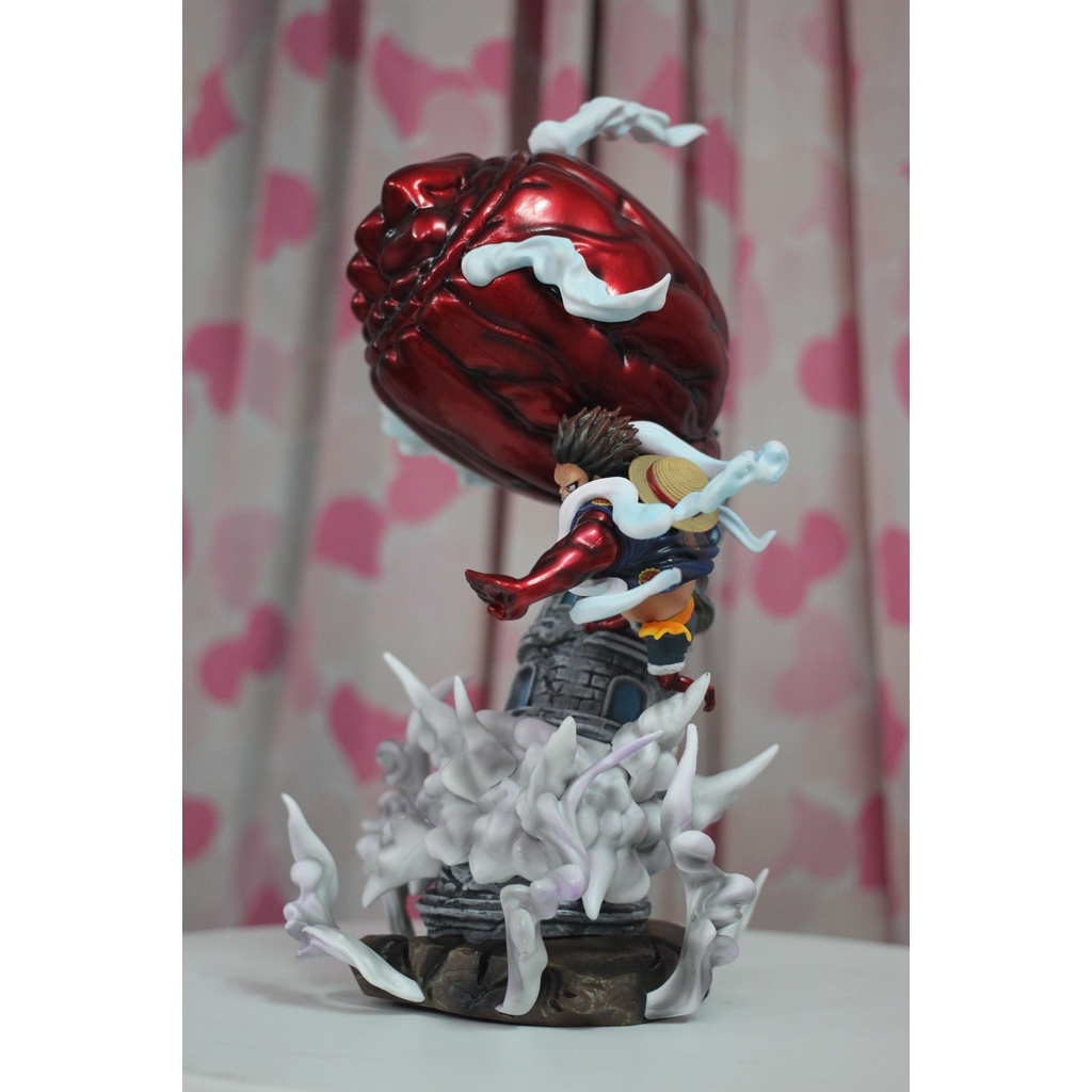 Mô hình Luffy Gear 4 đứng trên đỉnh tháp cao 28cm - Mô hình One Piece