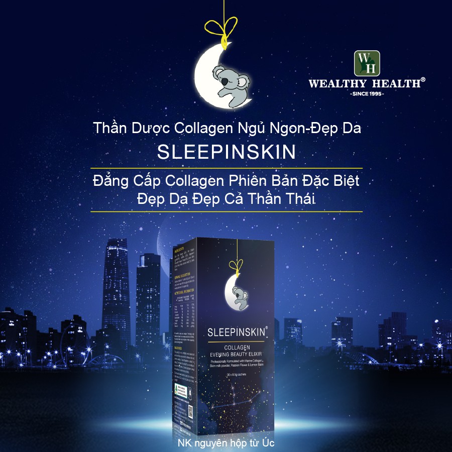 Collagen Uống Tác Động Kép Sleepinskin -Đẹp Da Và Ngủ Ngon-Hàng Chính Hãng Của Úc | BigBuy360 - bigbuy360.vn