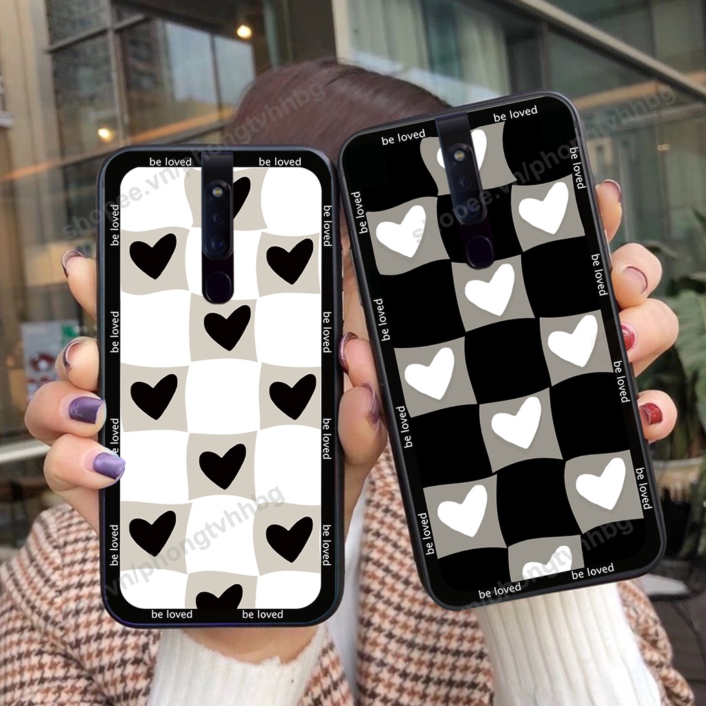 Ốp lưng Oppo F11 / F11 Pro  ốp họa tiết trái tim caro, chuột mikey thể thao cực đẹp cute cực bền bỉ