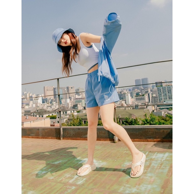 [CHÍNH HÃNG] DÉP MLB KOREA CHUNKY SLIDER FLIP-FLOP NEW YORK YANKEES IVORY  - DÉP XỎ NGÓN CAO SU - FULLBOX CÓ HIDDEN TAG