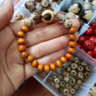 Vòng dâu tằm mix bồ đề mệnh Kim.