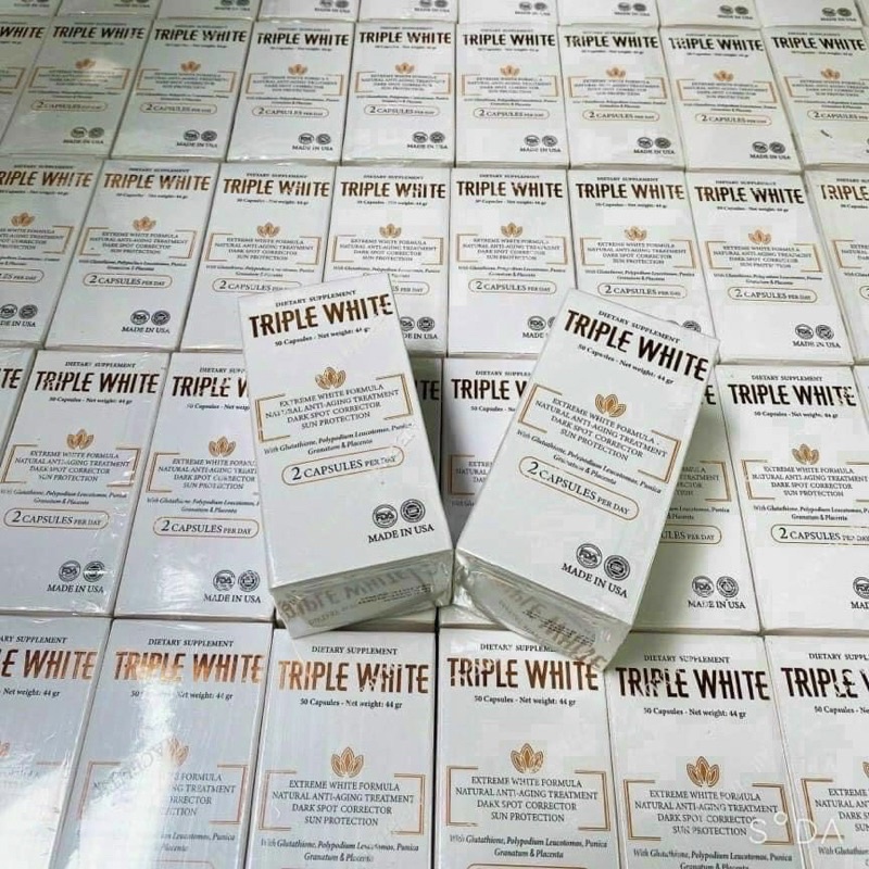 [Hàng Công Ty] Viên Uống Triple White Giúp Trắng Da, Giảm Thâm Nám