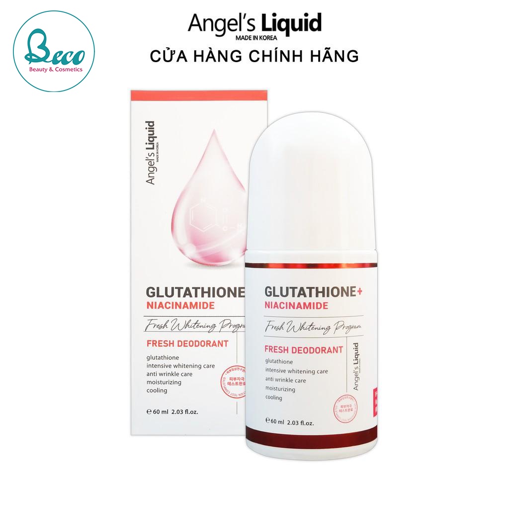 Lăn nách mờ thâm ANGEL'S LIQUID Glutathione Plus Niacinamide Fresh Deodorant 60ml