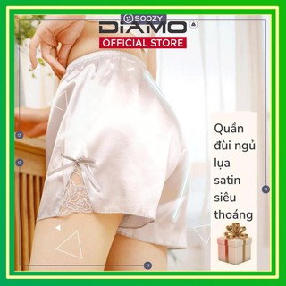 [Sẵn hàng + Sale 25%] Quần đùi ngủ lụa satin siêu nhẹ, siêu thoáng, mặc nhà siêu đẹp, vải mát lạnh, sờ cực thích