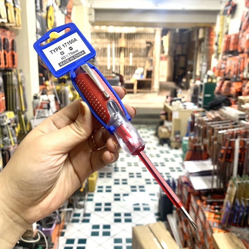 Bút thử điện kiêm tô vít đảo đầu +- Chịu tải cao lên đến 500V