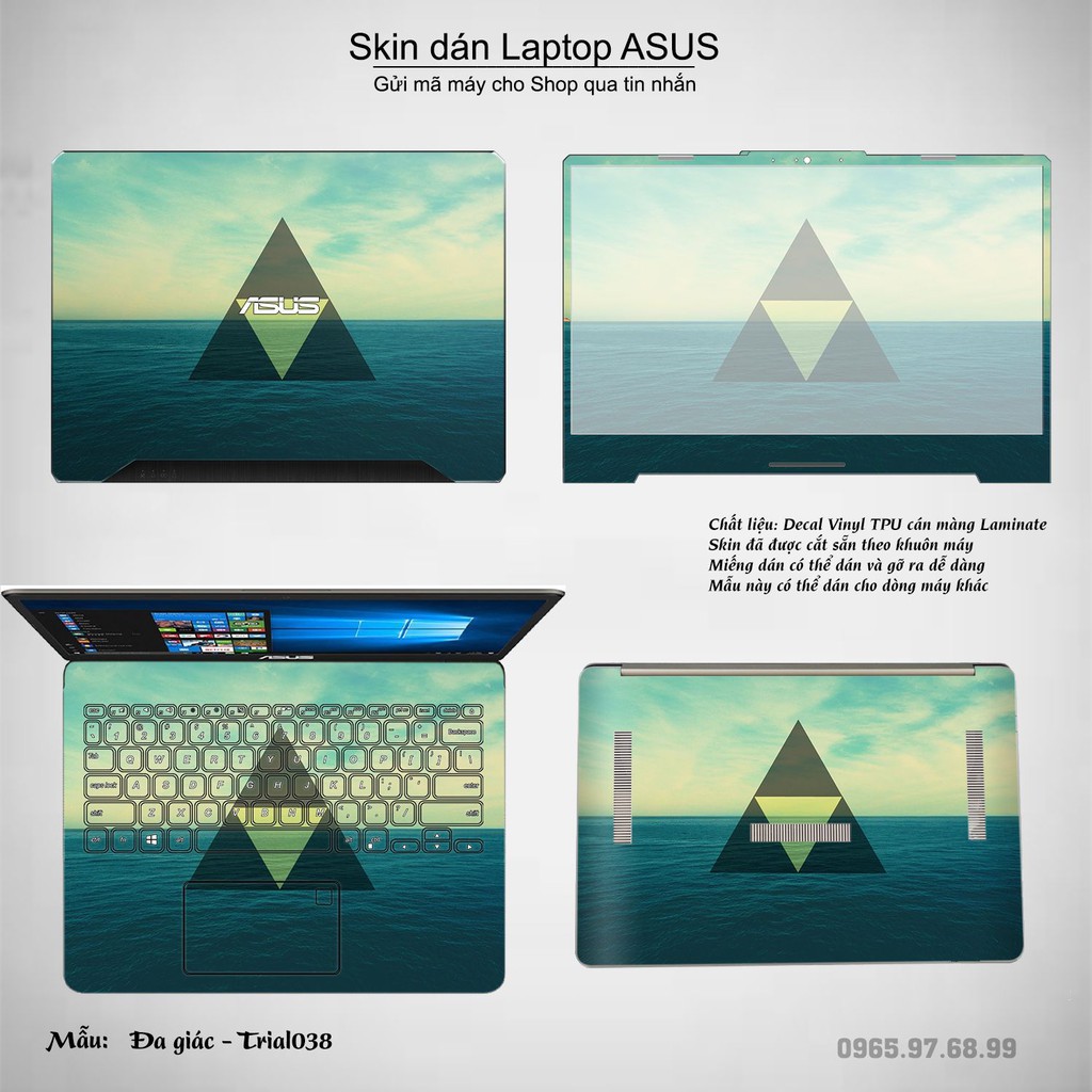 Skin dán Laptop Asus in hình Đa giác _nhiều mẫu 7 (inbox mã máy cho Shop)