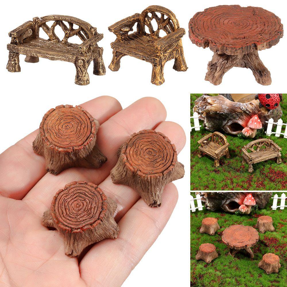 JANE Đồ trang trí Ghế Đẩu Mini Trang Trí Nhà Búp Bê