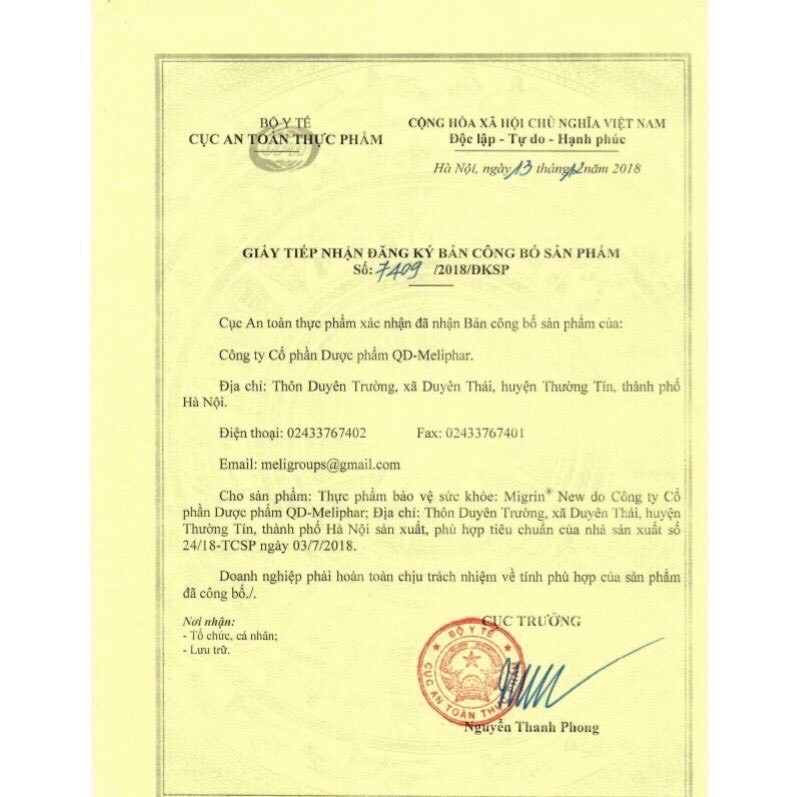 Migrin New -Hỗ trợ giảm chứng đau nửa đầu, đau đầu mạn tính. Giảm cường độ đau, tăng tuần hoàn máu lên não