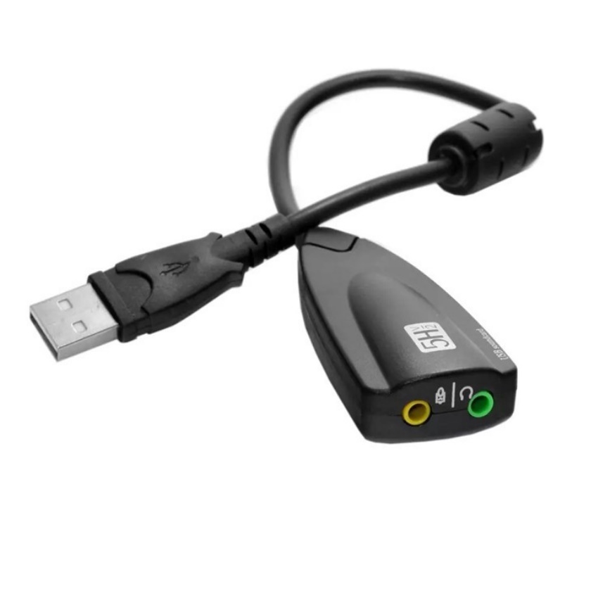 Usb ra suond 5h 7.1, chuyển đổi từ cổng USB ra cổng âm thanh 3.5 cho thiết bị hư hỏng cống sound tai nghe