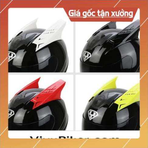 [Giống ảnh] Sừng gắn nón bảo hiểm, tai nón fullface rùa sỉ