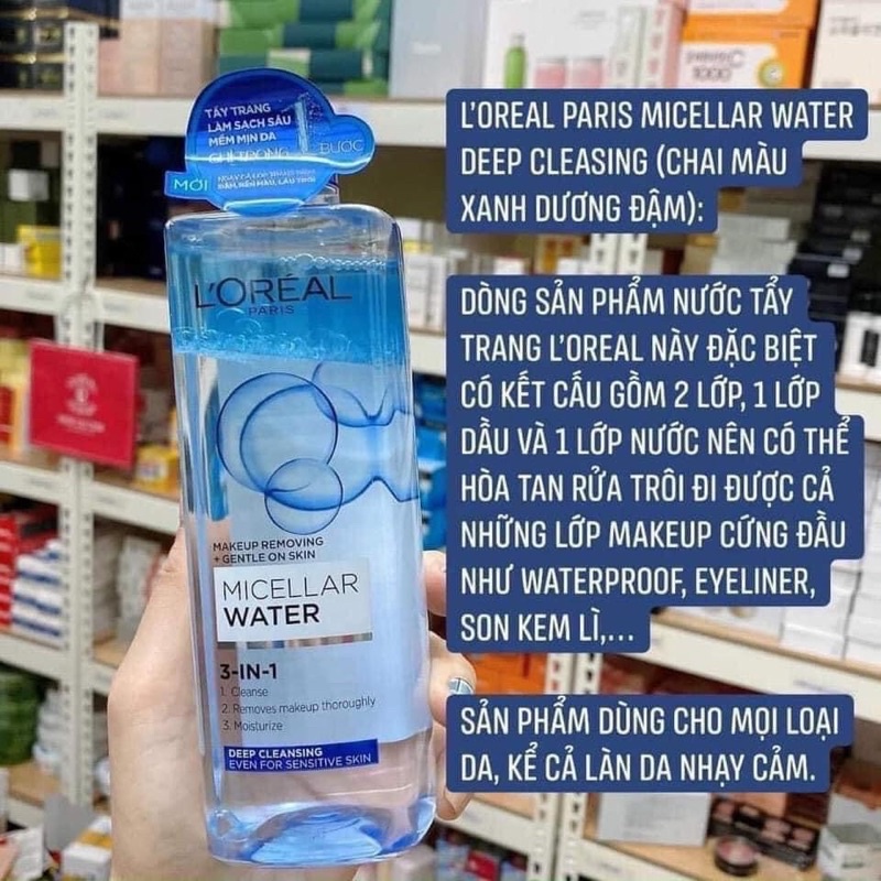 Nước tẩy trang L’oreal 400ml