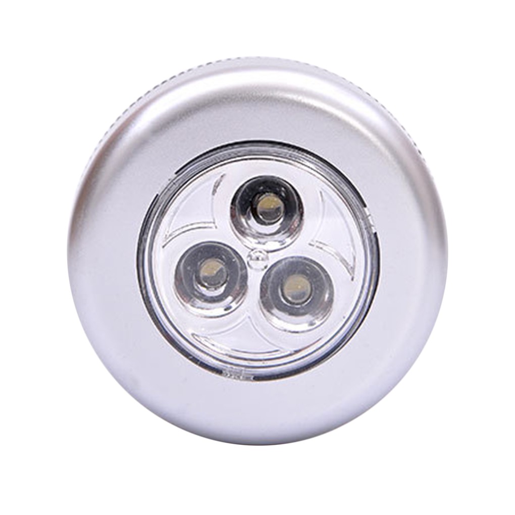 Đèn Led không dây gắn tường dùng pin AAA có 3 bóng led chiếu sáng dùng cho tủ đồ, nhà bếp, tủ quần áo