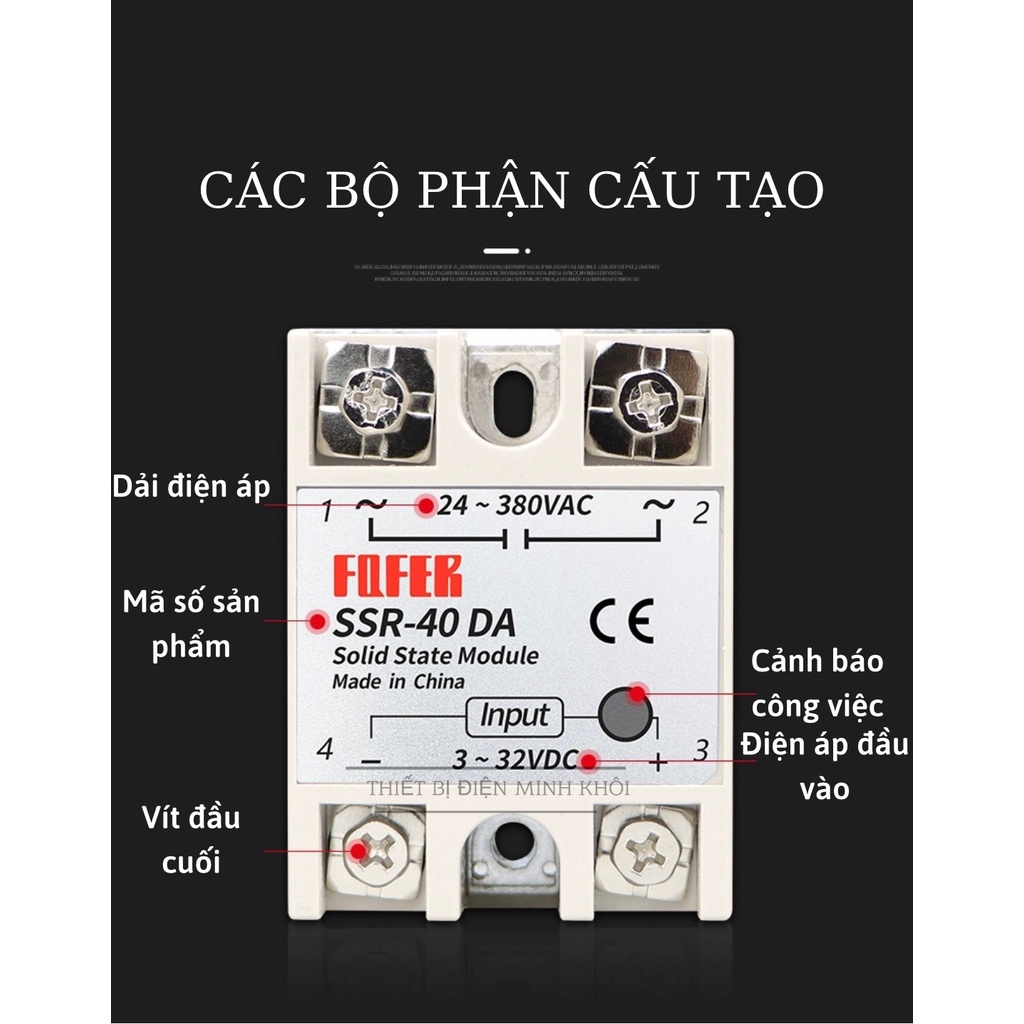 rơ le bán dẫn Fotek SSR-40VA-H,SSR-60VA-H,SSR-100VA-H,relay bán dẫn.relay rắn,solid state