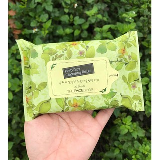 Khăn ướt tẩy trang herb day cleansing tissue
