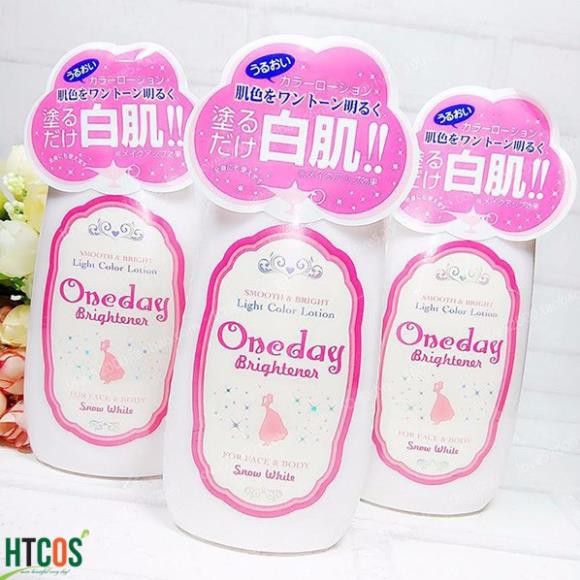Lotion trắng da One day cho mặt và toàn thânCHÍNH HÃNG Dưỡng da trắng hồng và sáng dài lâu