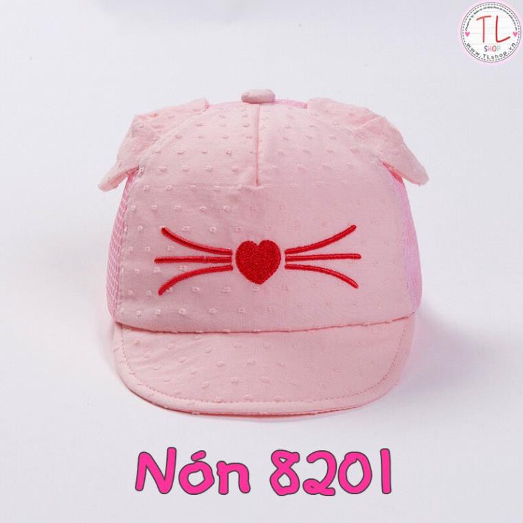 NÓN CHO BÉ - NÓN LƯỠI TRAI TAI MÈO XINH XẮN