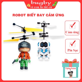 Robot cảm ứng biết bay sử dụng pin sạc( có kèm theo dây sạc)