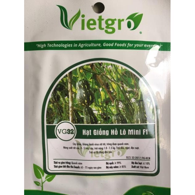 Hạt giống bí đỏ hồ lô mini