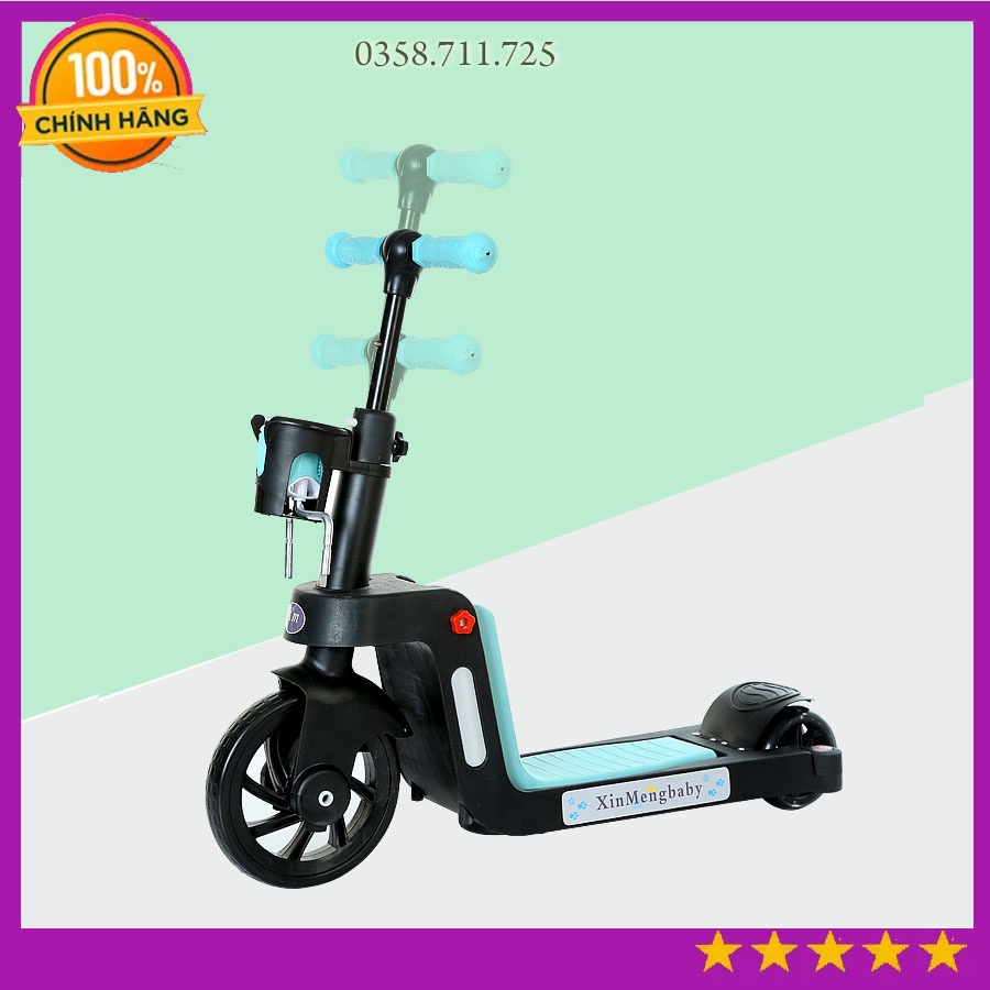 Xe đạp trẻ em  2 in 1, Xe trượt Scooter thông minh phát triển vận động cho bé