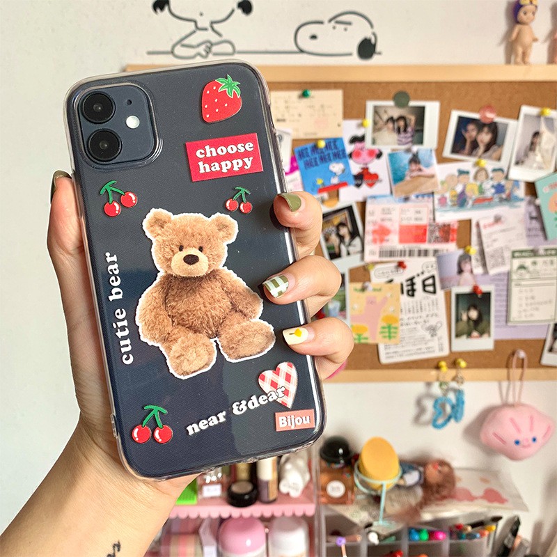 ốp lưng gấu misa viền trong ốp iphone xsmax 7plus 8 plus 6s plus 11promax 11 xr xs 12promax
