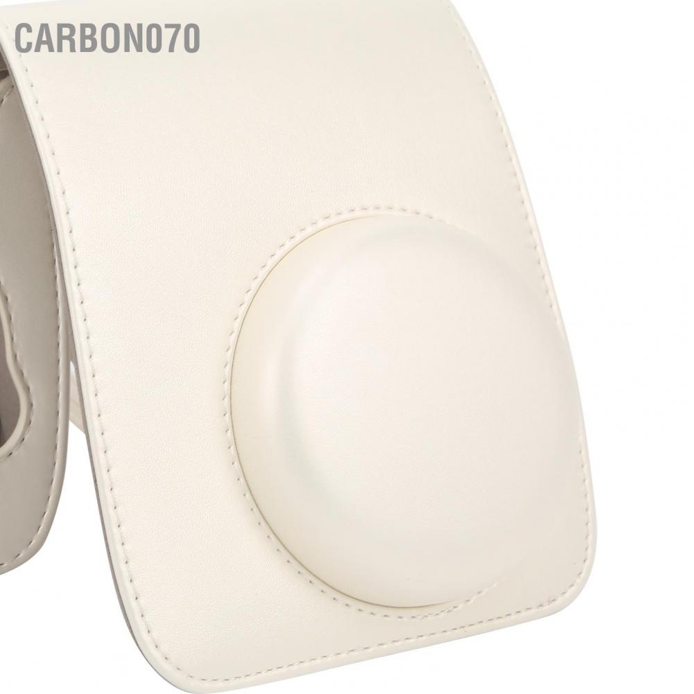 [Hàng HOT] Túi bọc bảo vệ máy ảnh bằng da PU có dây đeo vai cho Fujifilm Instax Mini 11/9/8【Carbon070】