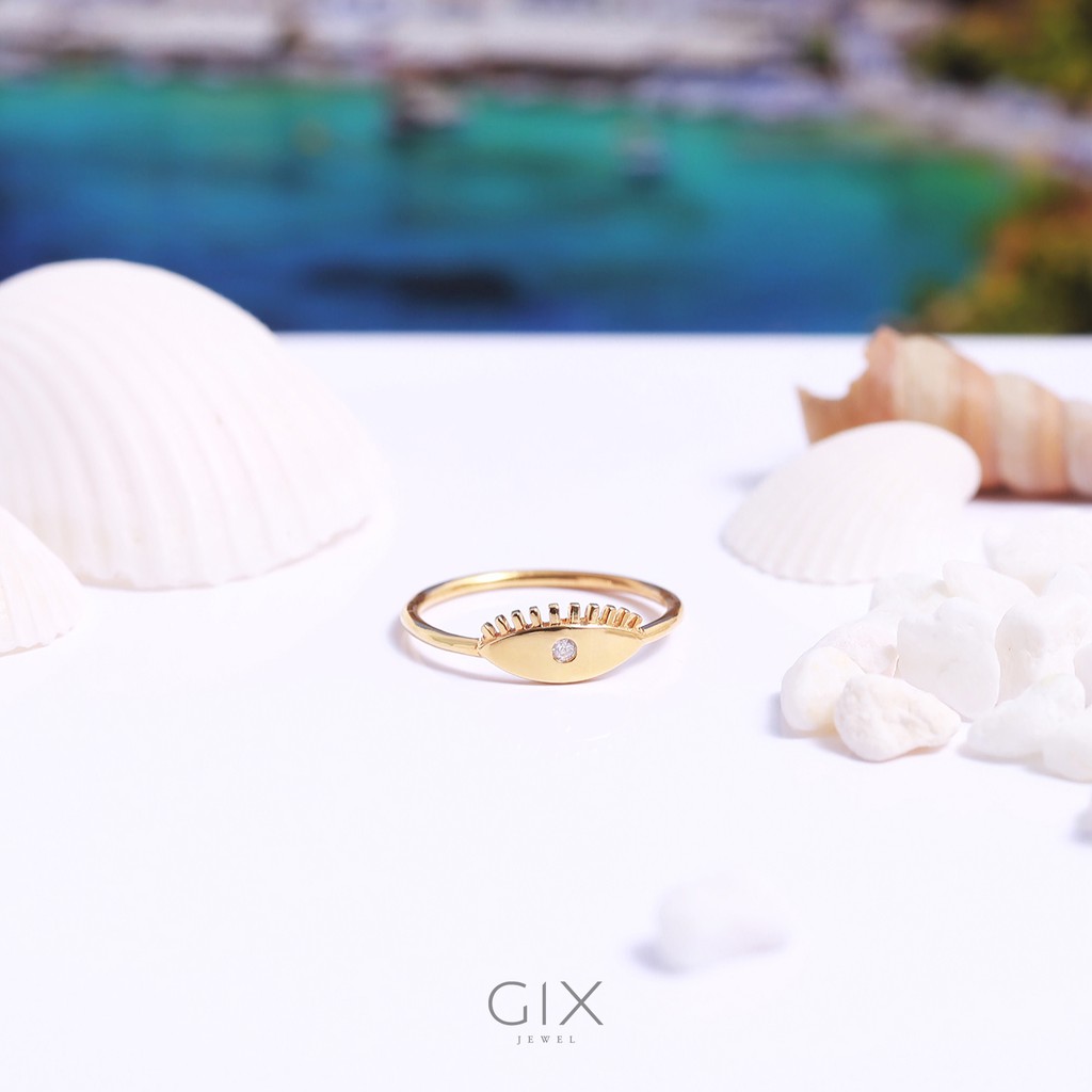 Nhẫn hình con mắt đính đá thời trang cho nữ Gix Jewel SPGN107