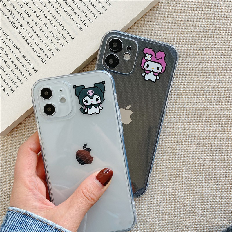 Ốp lưng iphone trong cạnh vuông pixel 6plus/6s/6splus/7/7plus/8/8plus/x/xr/xs/11/12/pro/max/plus/promax-Awifi A2-16 | BigBuy360 - bigbuy360.vn