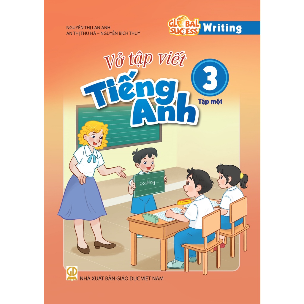 Sách - Vở tập viết Tiếng Anh lớp 3 global success witting tập 1+2 (HEID)