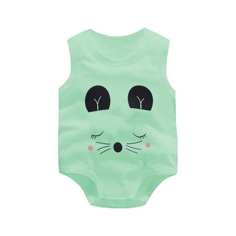 BodySuit Chíp Ba Lỗ Quảng Châu Thun Cotton Mùa Hè Mỏng Mát Cho Bé Trai & Gái