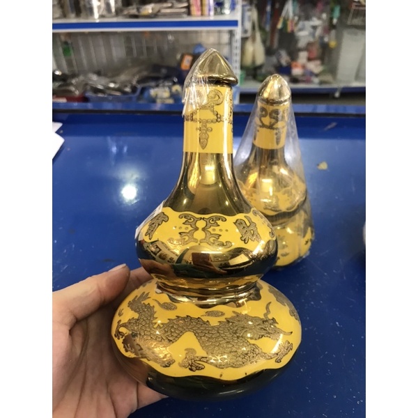 Bình hồ lô cúng 3D rồng