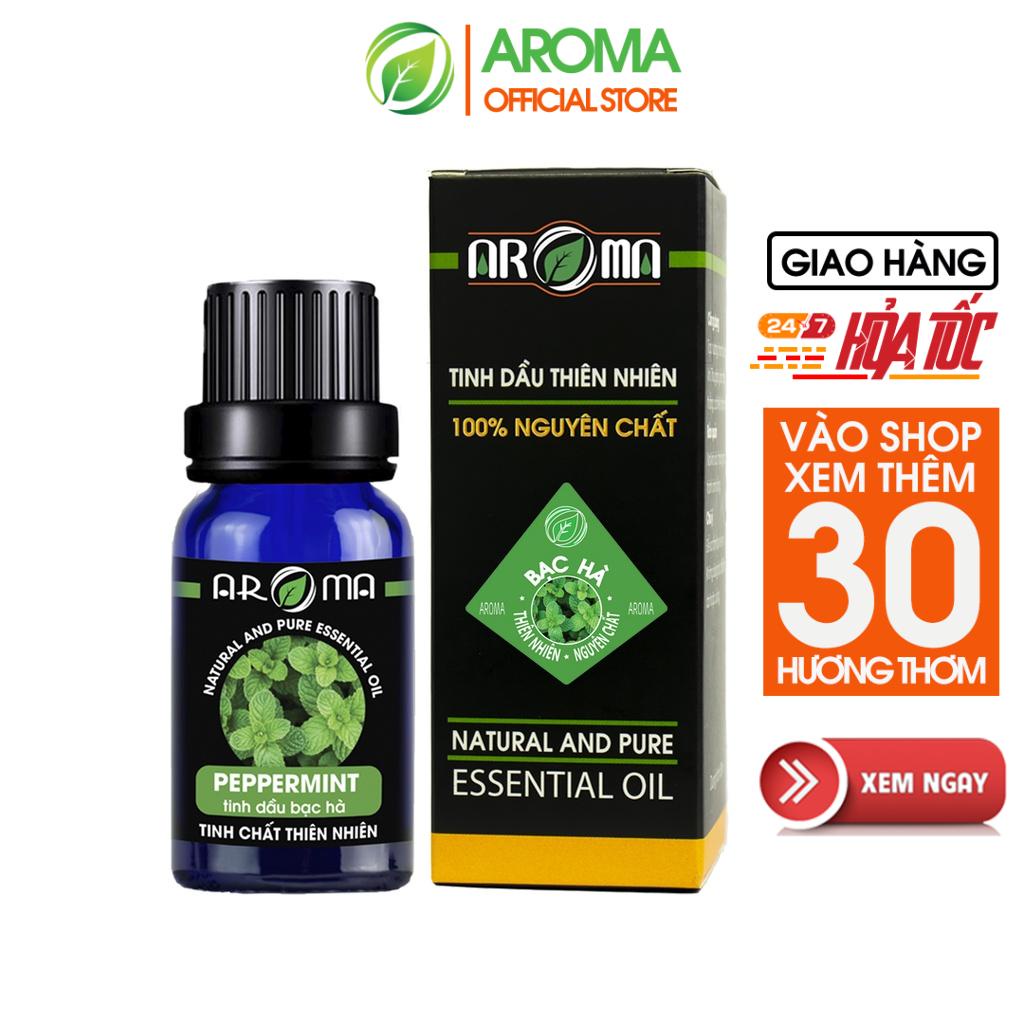 Tinh dầu Bạc hà AROMA peppermint essential oil, tinh dầu thơm phòng, đuổi muỗi, tự nhiên, nguyên chất