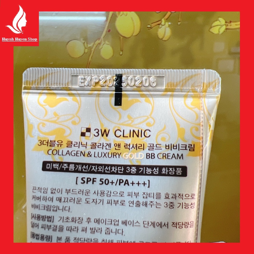 Kem nền BB Collagen Luxury Gold chống nắng, che khuyết điểm siêu mịn da tuýp 50ml