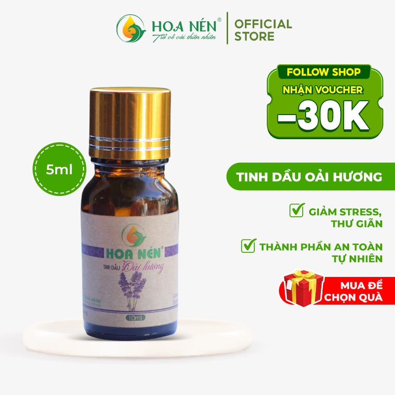 Tinh dầu hoa oải hương 3ml - Hoa Nén - Thư giản, giảm stress