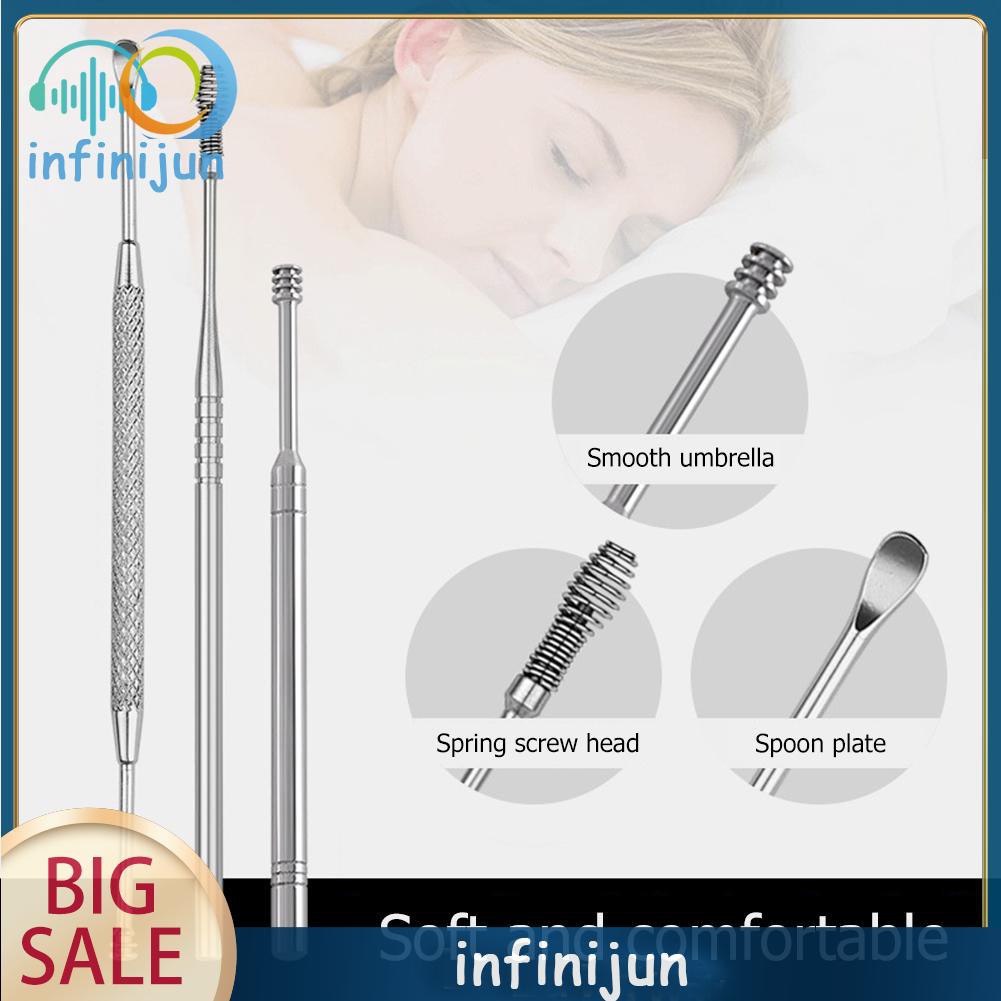 [Hàng mới về] Set 7 dụng cụ vệ sinh tai bằng thép không gỉ tiện lợi