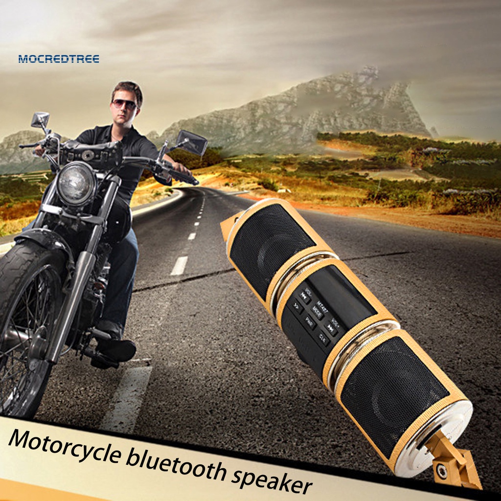 Loa bluetooth đa năng MT487 gắn tay lái xe máy chất lượng
