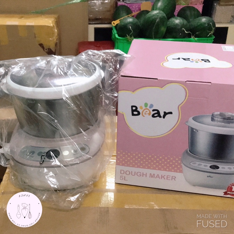 Máy Nhào Bột Trộn Bột Tự Động BEAR Hàng Quốc Tế 3.5L DM-B35V1, 5L DM-B50V1 Có Thể Dùng Để Quết Chả, Giò Sống, Chả Lụa