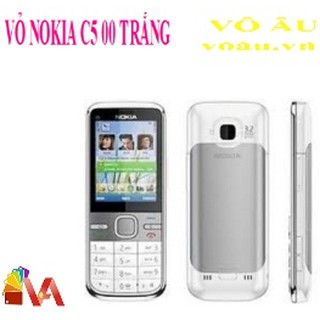 Vỏ nokia c5 00 màu trắng zin