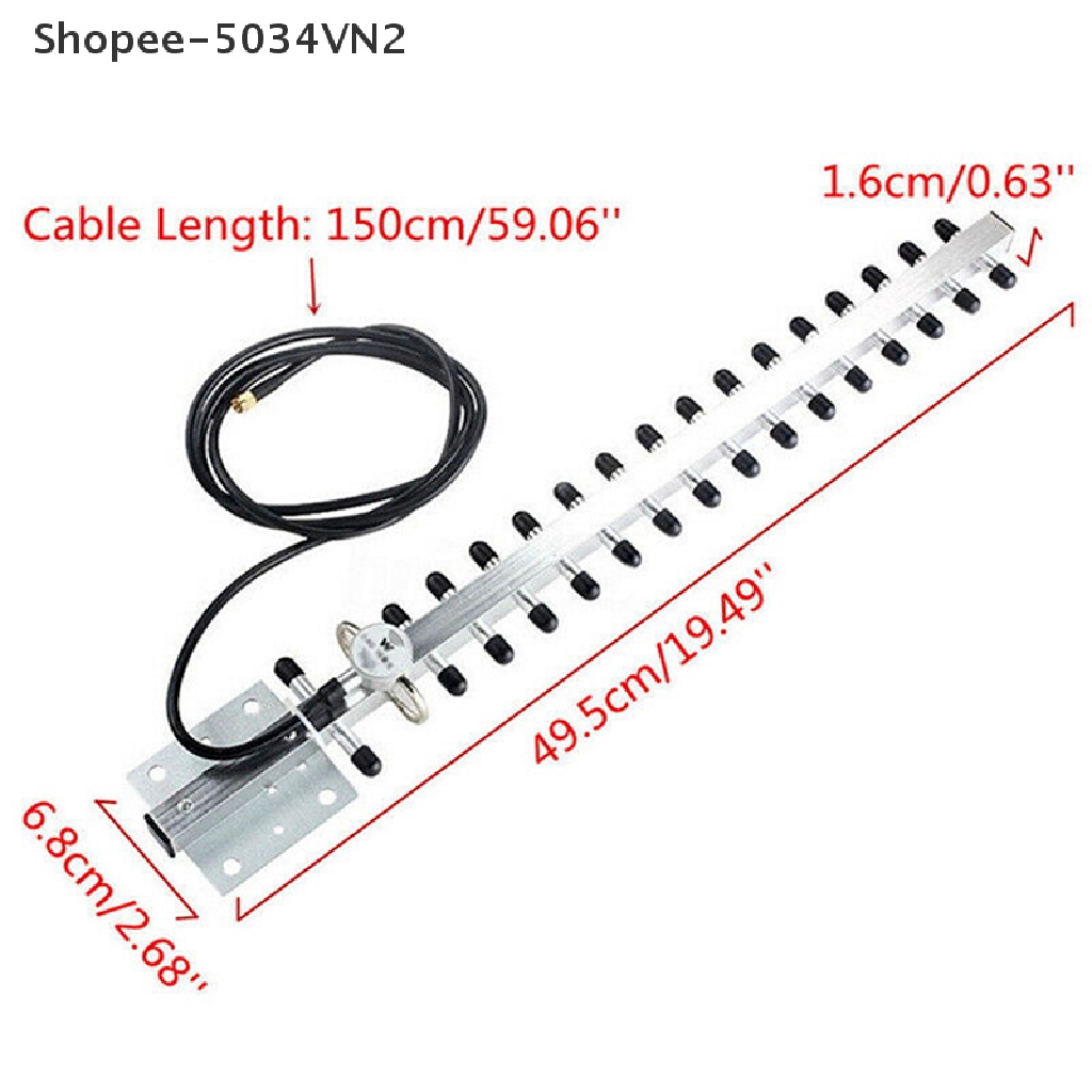 Bộ Phát Sóng WiFi Shopee-5034VN2 RP-SMA 2.4GHz 25dBi