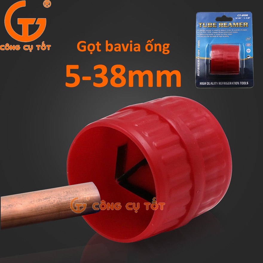 Đầu gọt bavia vát mép trong ngoài ống đồng ống nhựa 5-38mm