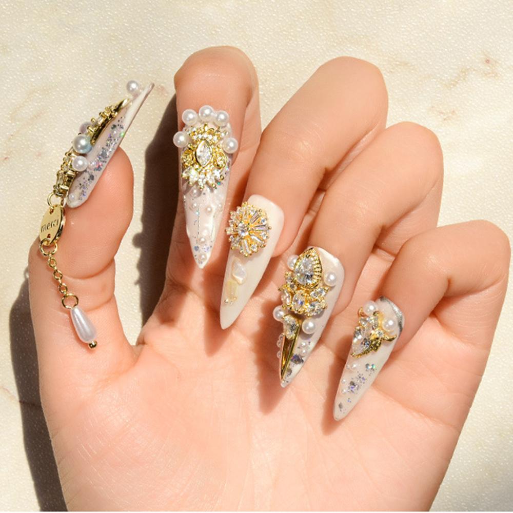 Đá đính 3D lấp lánh trang trí móng tay nghệ thuật