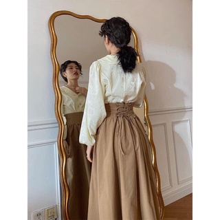 Chân váy vintage cạp cao