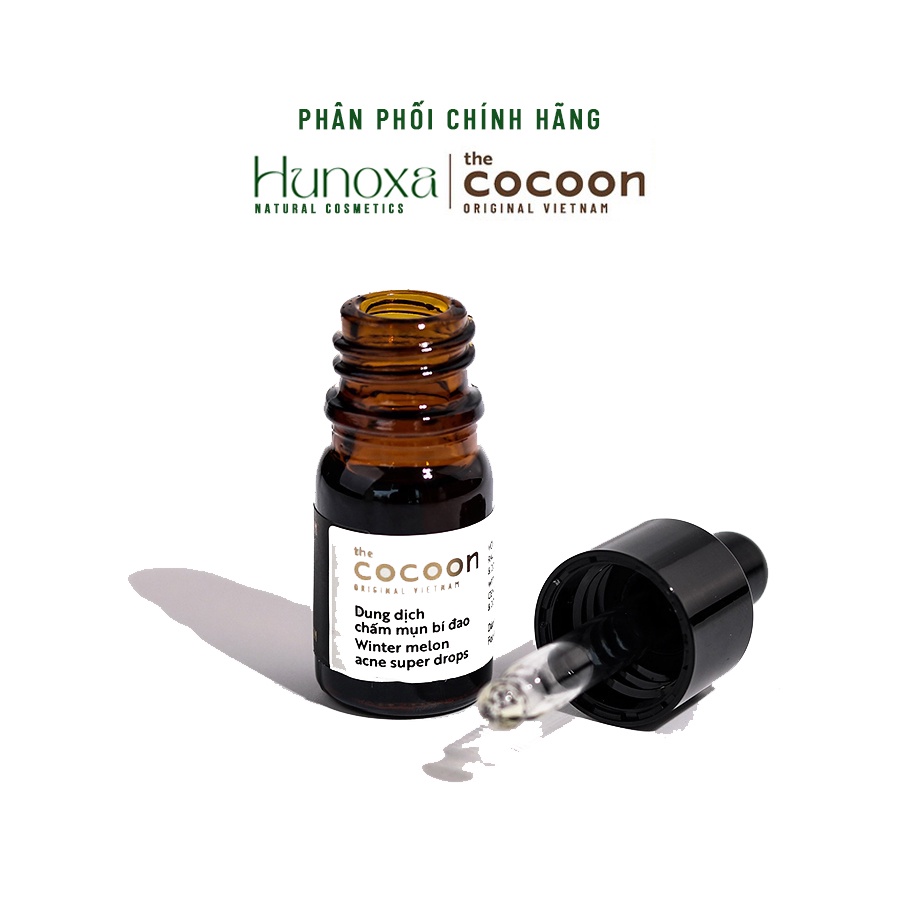 Dung dịch chấm mụn bí đao Cocoon sạch mụn &amp; ngăn ngừa mụn 5ml - HUNOXA