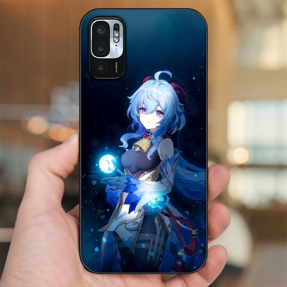 Ốp lưng Xiaomi Redmi Note 10 5G viền đen in hình Ganyu Genshin Impact