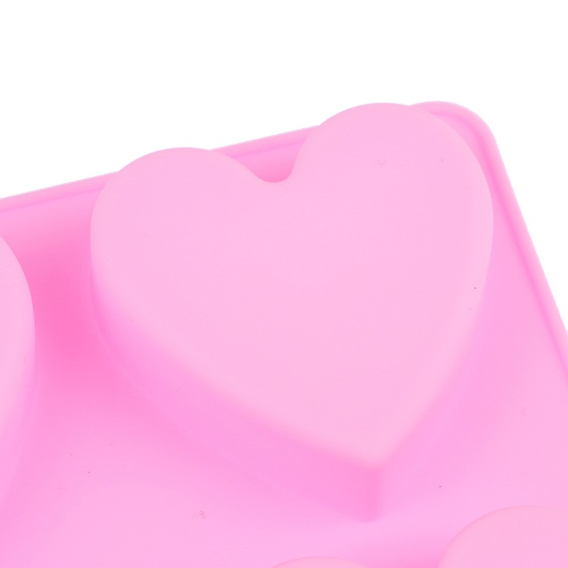 Khuôn Silicone Hình Trái Tim 3d Với 4 Khuôn Tiện Dụng