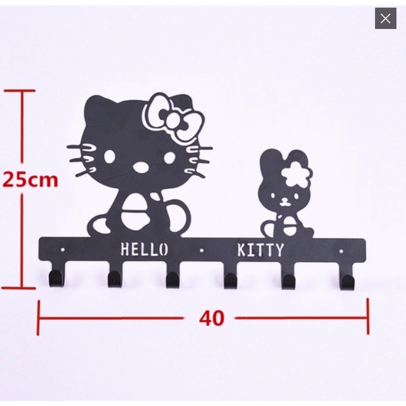 Móc sắt treo tường hình Hello Kitty các màu