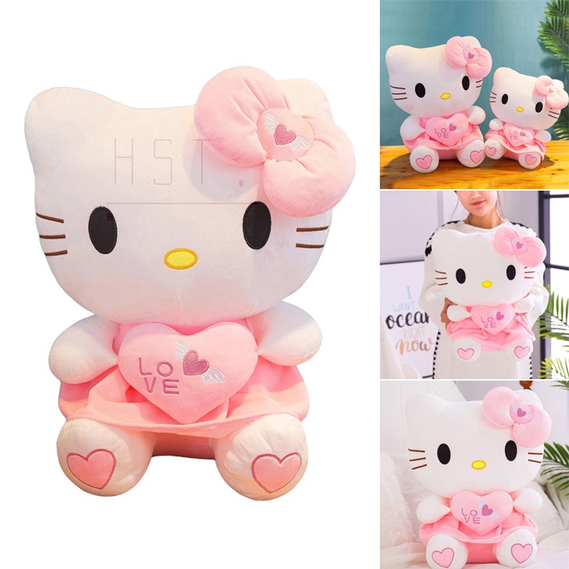 Búp bê vải lông hình Hello Kitty mềm mại xinh xắn 25/ 30/ 40cm