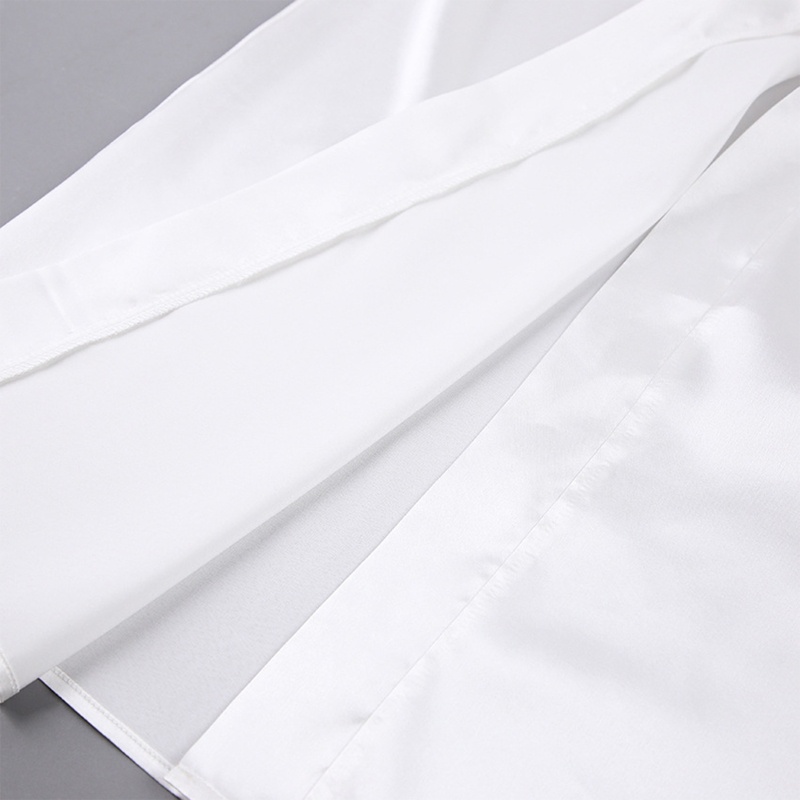 Áo Choàng Tắm Kimono Vải Satin Đính Lông Vũ 10MK