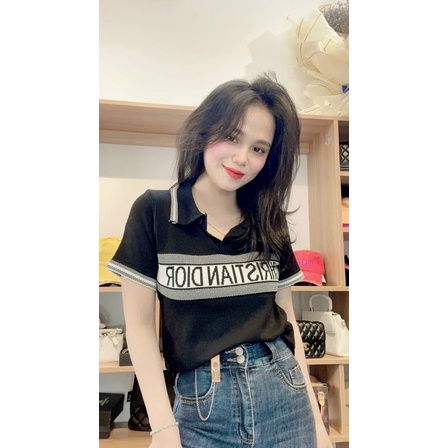 Áo len chữ cổ trụ from vưa bigsize 55-75kg (ảnh thật áo)